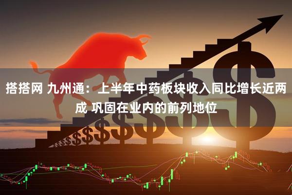 搭搭网 九州通：上半年中药板块收入同比增长近两成 巩固在业内的前列地位