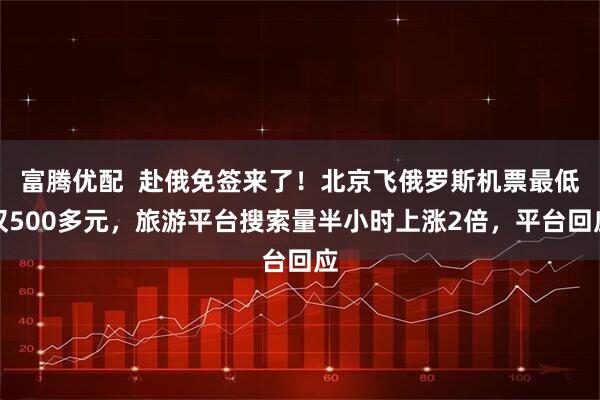 富腾优配  赴俄免签来了！北京飞俄罗斯机票最低仅500多元，旅游平台搜索量半小时上涨2倍，平台回应